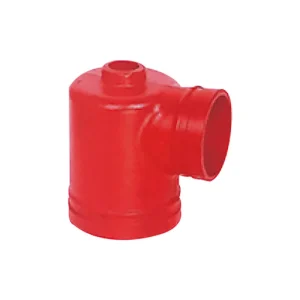 Grooved 90° fire hydrant elbow