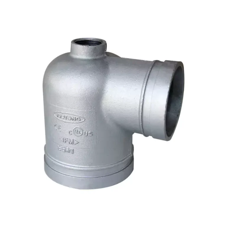 Grooved 90° fire hydrant elbow