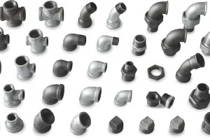 Malleable iron pipe fittings