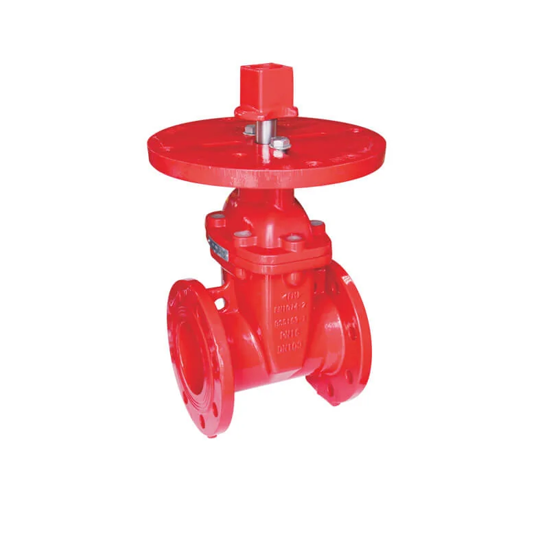 British Flanged NRS gate valve with post flange and stem cap
