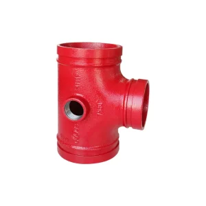 Grooved fire hydrant tee