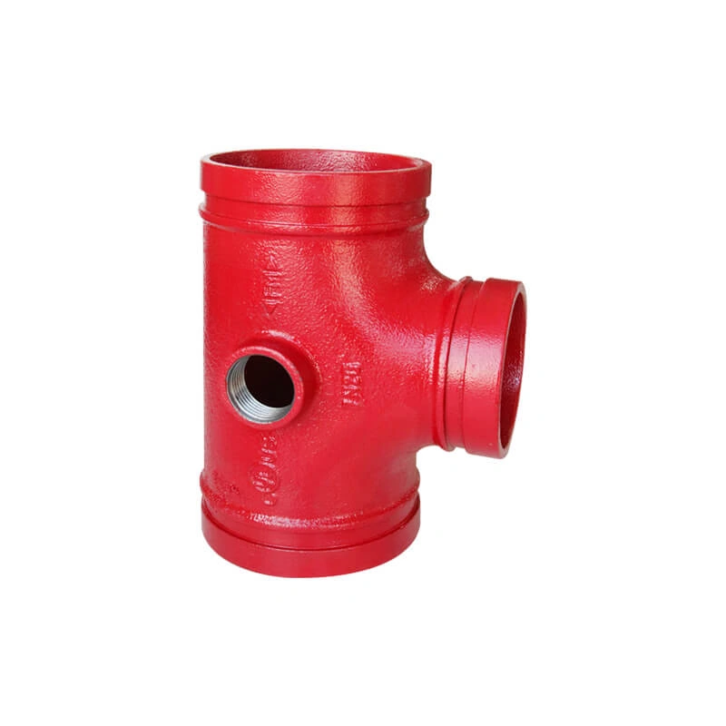 Grooved fire hydrant tee