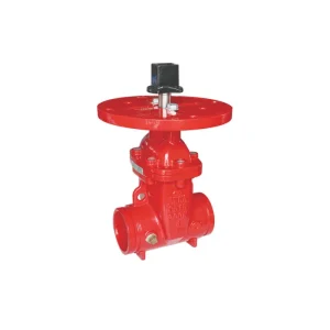American Grooved NRS gate valve with post flange and wrench nut