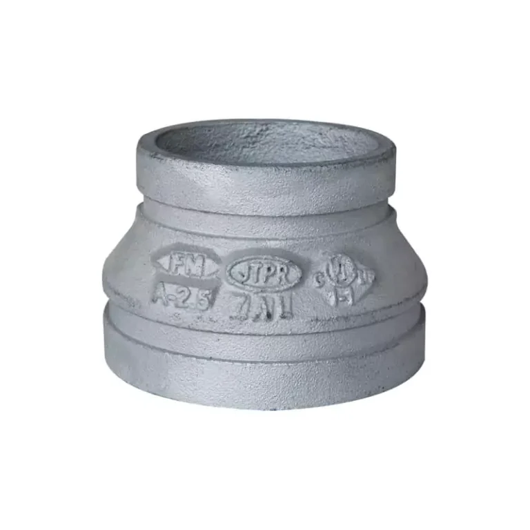 Grooved concentric reducer