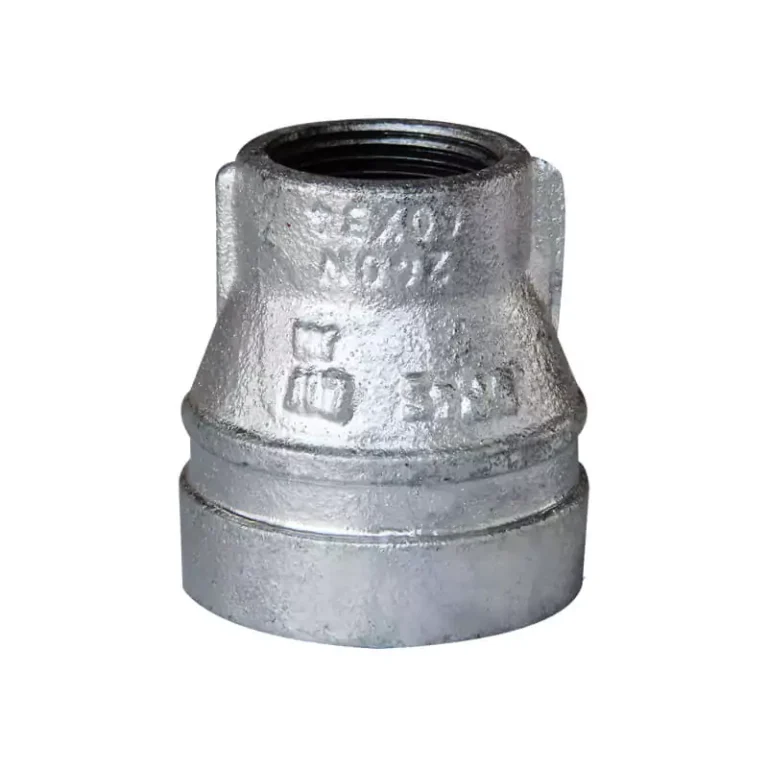 Grooved concentric reducer with female threaded outlet