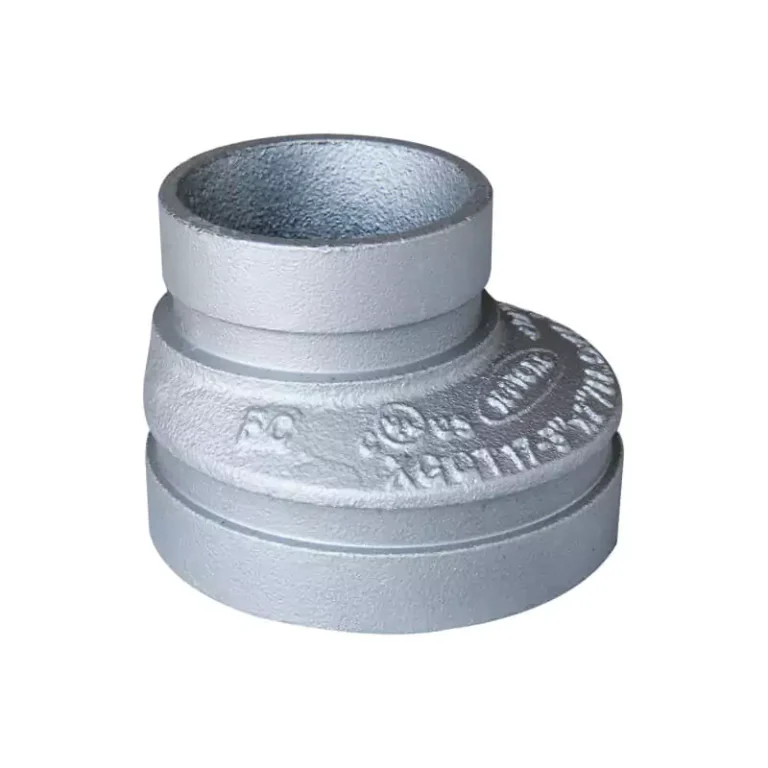 Grooved eccentric reducer