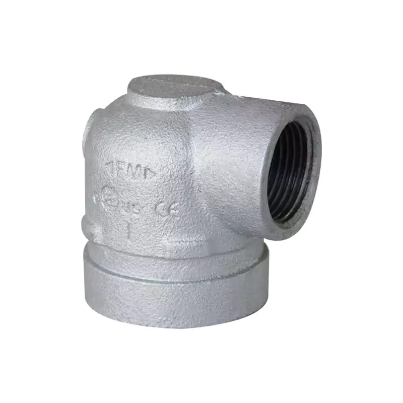 Grooved x female threaded adapter elbow