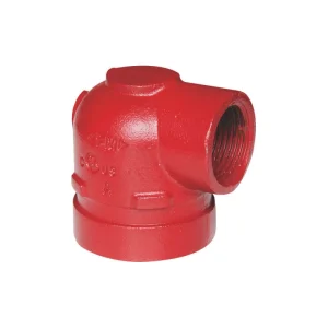 Grooved x female threaded adapter elbow