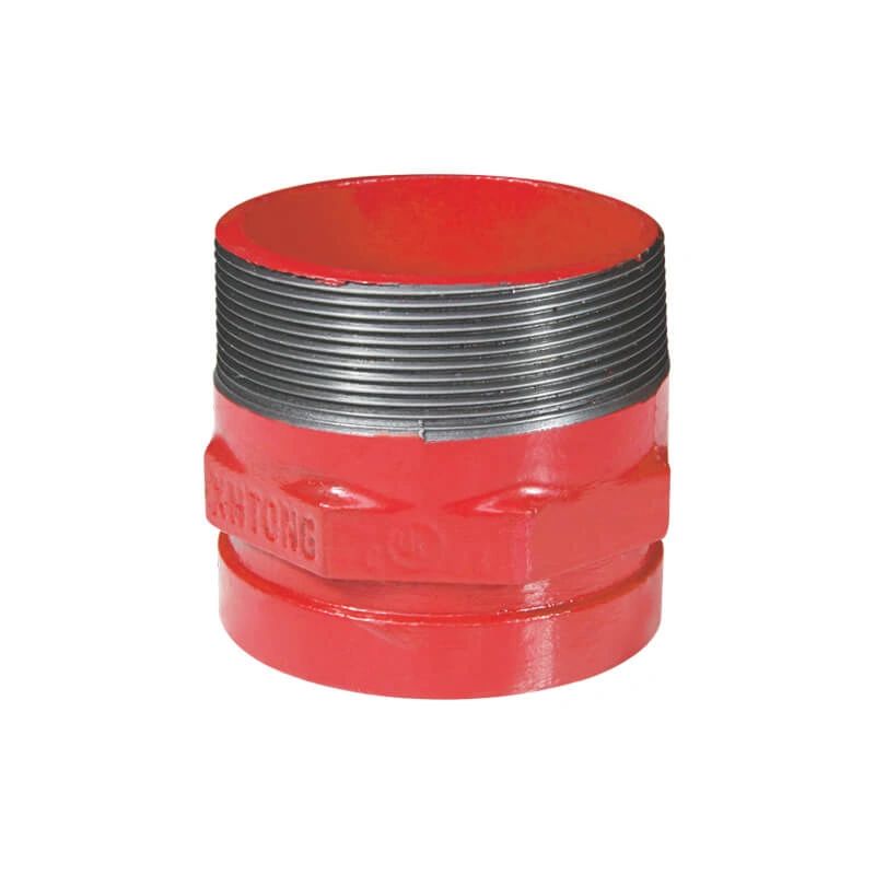 Grooved x male threaded adapter nipple