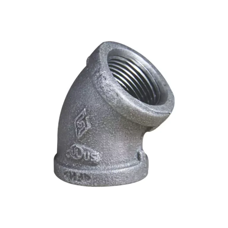 Malleable cast iron 45° elbow