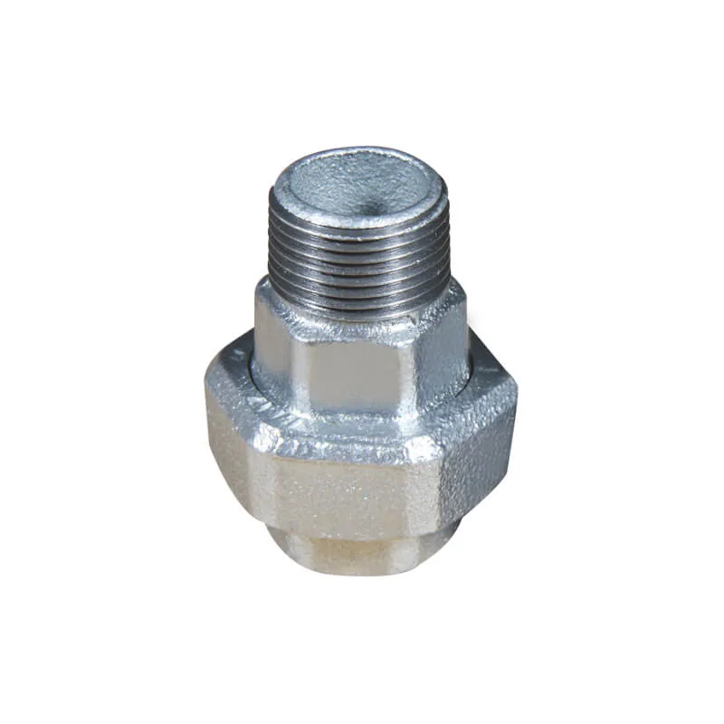 Malleable cast iron male and female union (Taper seat / flat seat)