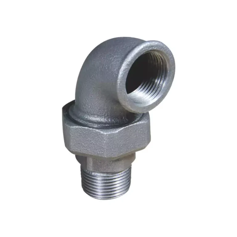 Malleable cast iron male and female union elbow (Taper seat / flat seat)