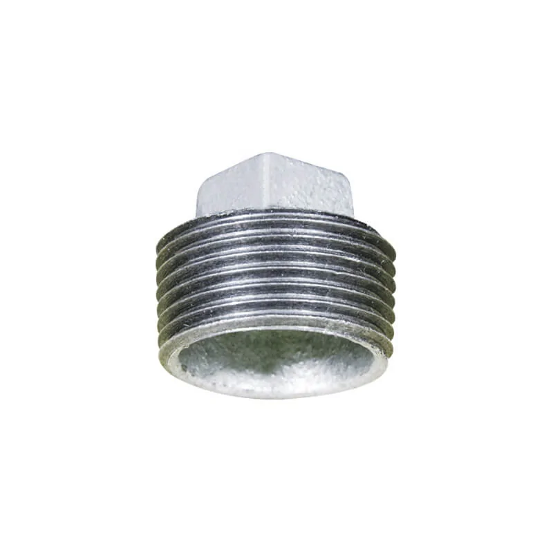 Malleable cast iron plain plug
