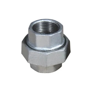 Malleable cast iron union (Taper seat / flat seat)