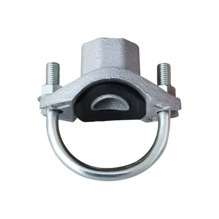 U-bolt mechanical tee with threaded branch