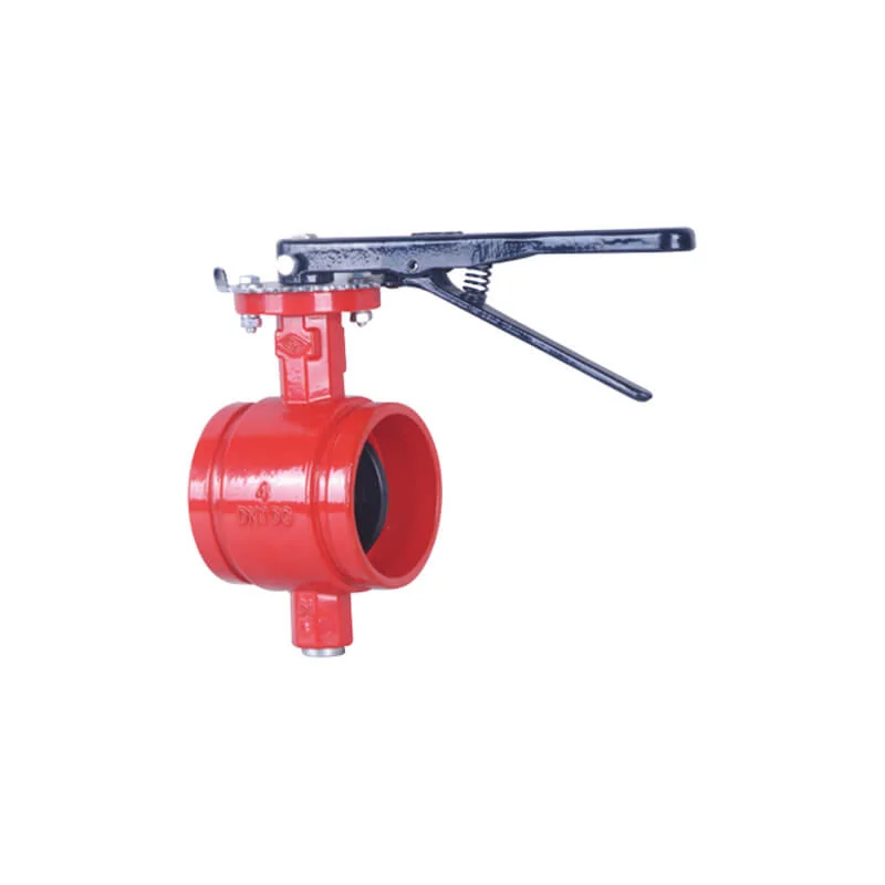 British Grooved butterfly valve (Lockable lever)