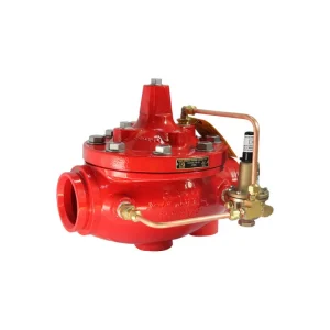 Grooved globe type pressure reducing valve