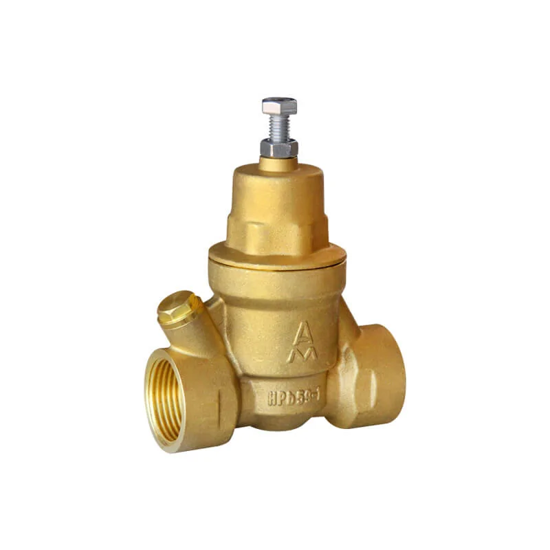 Brass filtering reducing valve