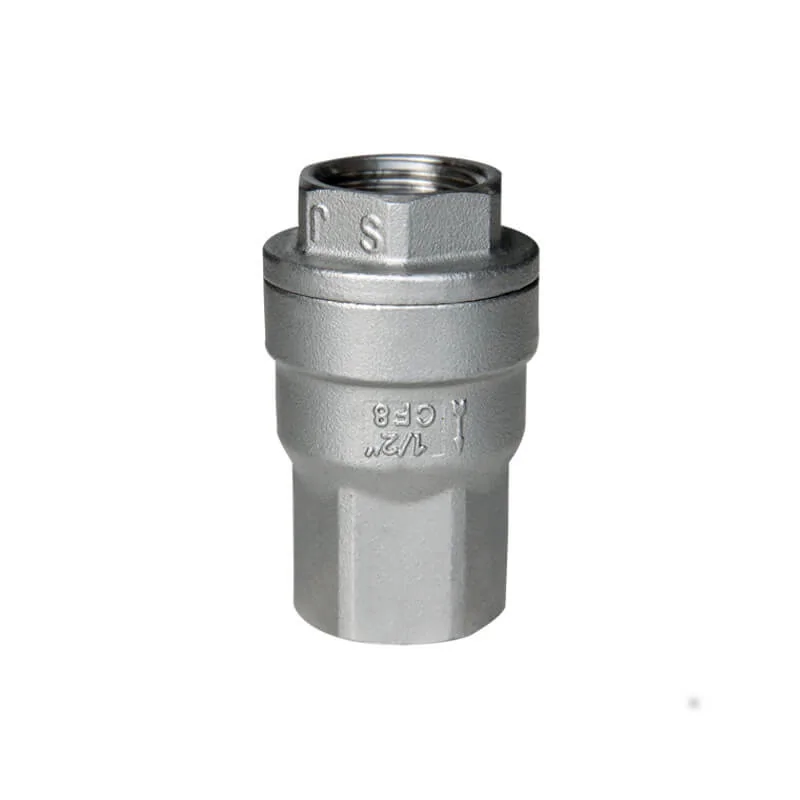 Stainless steel screwed spring check valve
