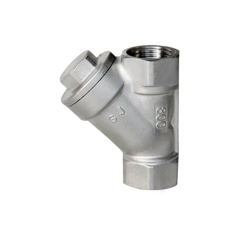 Stainless steel screwed Y type strainer