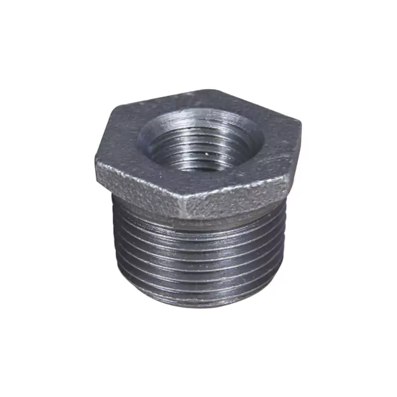 Malleable iron hexagon head bushing (Outside head)