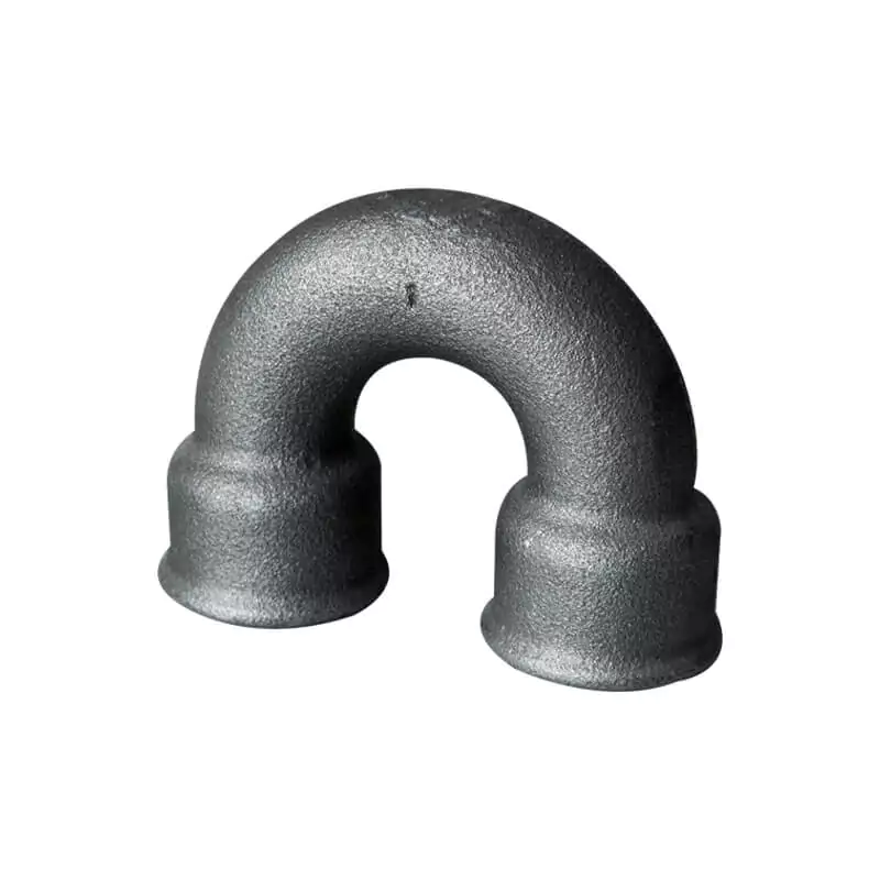 Malleable iron open-pattern return bend
