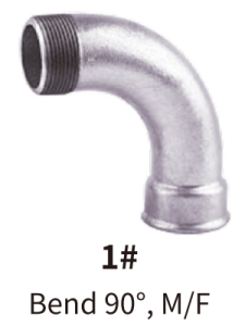 galvanized balck mallebale iron fitting bend elbow 90