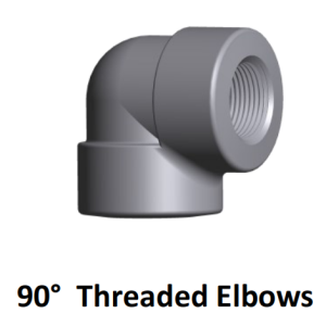 carbon steel forged fitting 90 threaded elbow