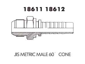 JIS Fitting JIS METRICMALE 60 CONE