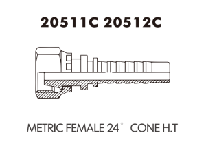 metric female 24 cone seal H.T.