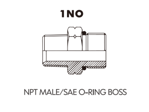 JIC SAE ORFS NPT NPSM Adaptor