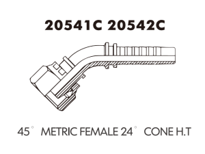 45 metric male 24 cone seal H.T.