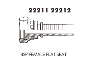 BSP FEMALE FLAT SEAT