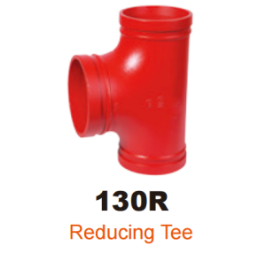 ductile iron grooved fitting reducing tee
