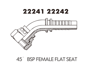 45 BSP FEMALE FLAT SEAT