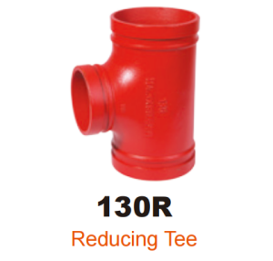 ductile iron grooved fitting reducing tee