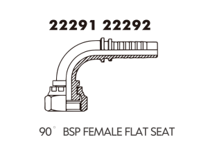 90 BSP FEMALE FLAT SEAT