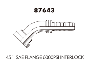 SAE flange 45 SAE FLANGE 600OPSIINTERLOCK