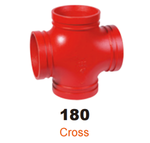ductile iron grooved fitting cross