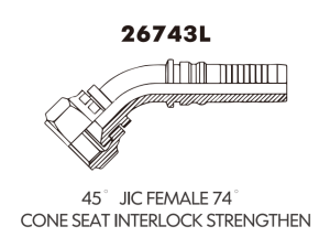 JIC SAE OFRS NPT Fitting 45 JIC FEMALE 74 CONE SEAT INTERLOCK STRENGTHEN