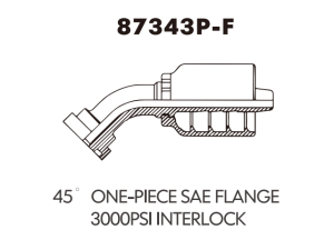 one piece fitting 45 ONE-PIECE SAE FLANGE300OPSIINTERLOCK