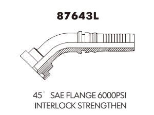 SAE flange 45 SAE FLANGE 6000PSIINTERLOCK STRENGTHEN