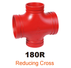 ductile iron grooved fitting reducing cross