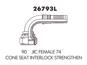 JIC SAE OFRS NPT Fitting 90 JIC FEMALE 74 CONE SEAT INTERLOCK STRENGTHEN