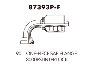 one piece fitting 90 ONE-PIECE SAE FLANGE300OPSI INTERLOCK