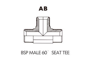 BSP BSPT ADAPTOR BSP MALE 60 SEAT TEE