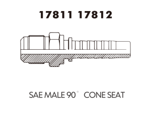 JIC SAE OFRS NPT Fitting SAE MALE 90 CONE SEAT