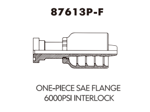 one piece fitting ONE-PIECE SAE FLANGE600OPSIINTERLOCK