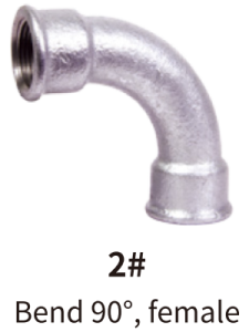 galvanized balck mallebale iron fitting bend elbow 90