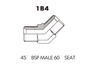 BSP BSPT ADAPTOR 45 BSP MALE60° SEAT